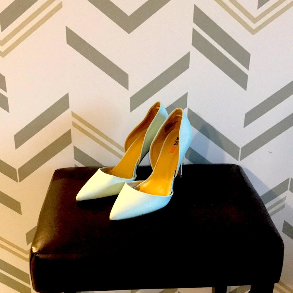 Mint green 4” heels